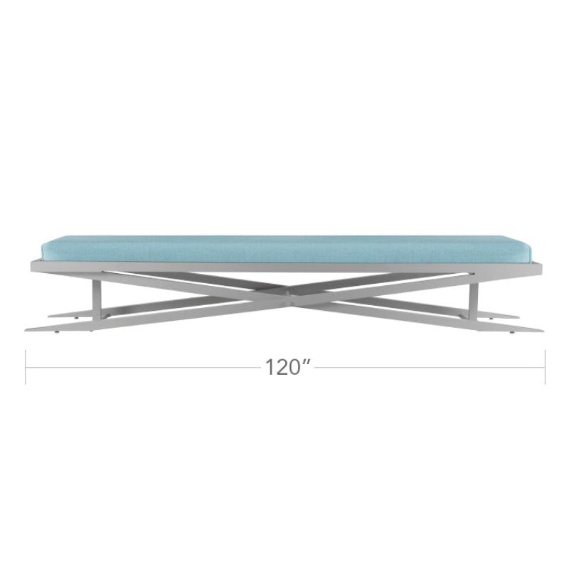 DecoScape Dynasty Aluminum Outdoor 120-Inch Bench