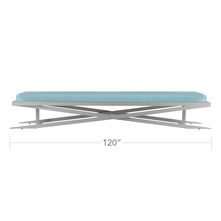DecoScape Dynasty Aluminum 140inch Bench