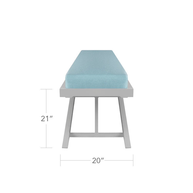 DecoScape Dynasty Aluminum 140inch Bench