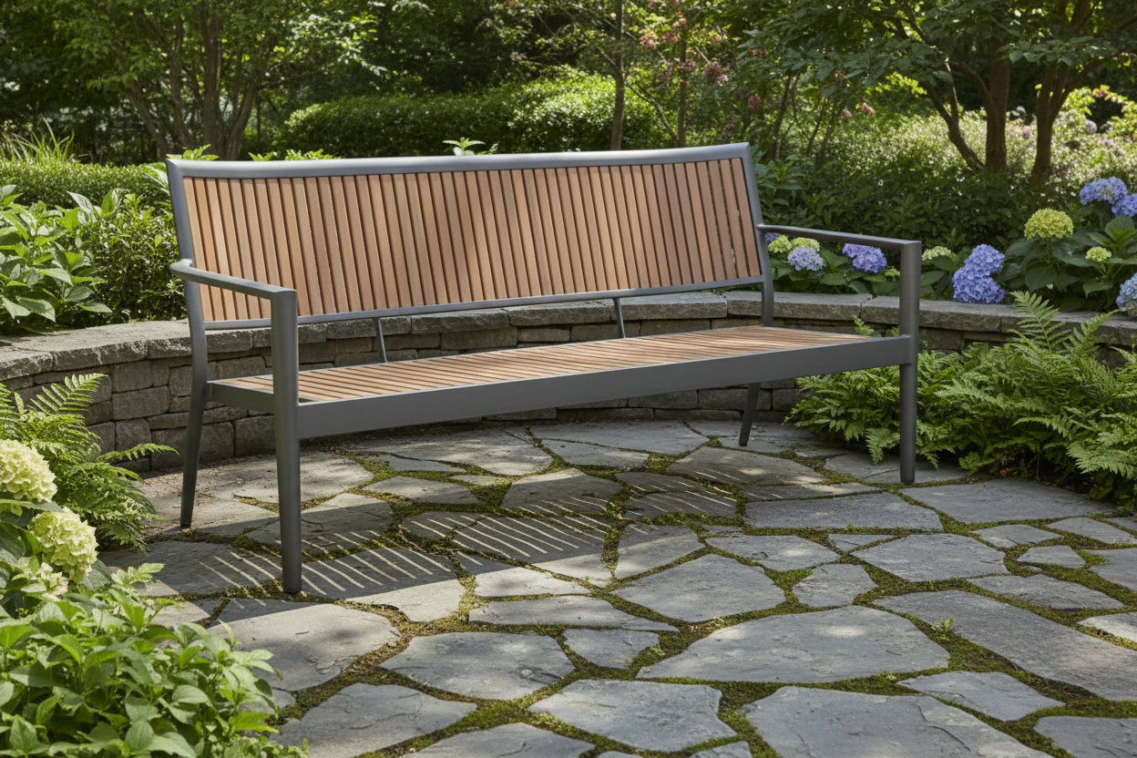 Alfresco Home Penelope HDPE & Aluminum Outdoor Sofa