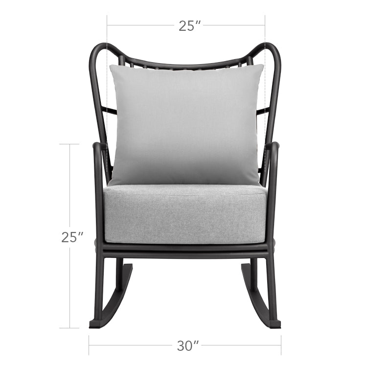 DecoScape Elephant Aluminum Rocker Lounge Chair