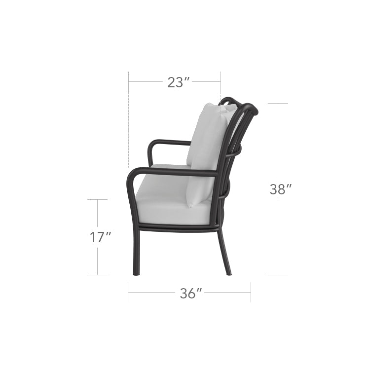 DecoScape Elephant Aluminum Loveseat