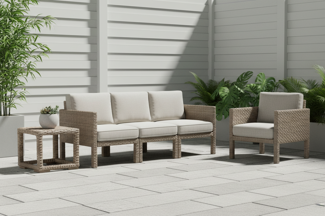 Sunset West Havana Wicker Outdoor End Table
