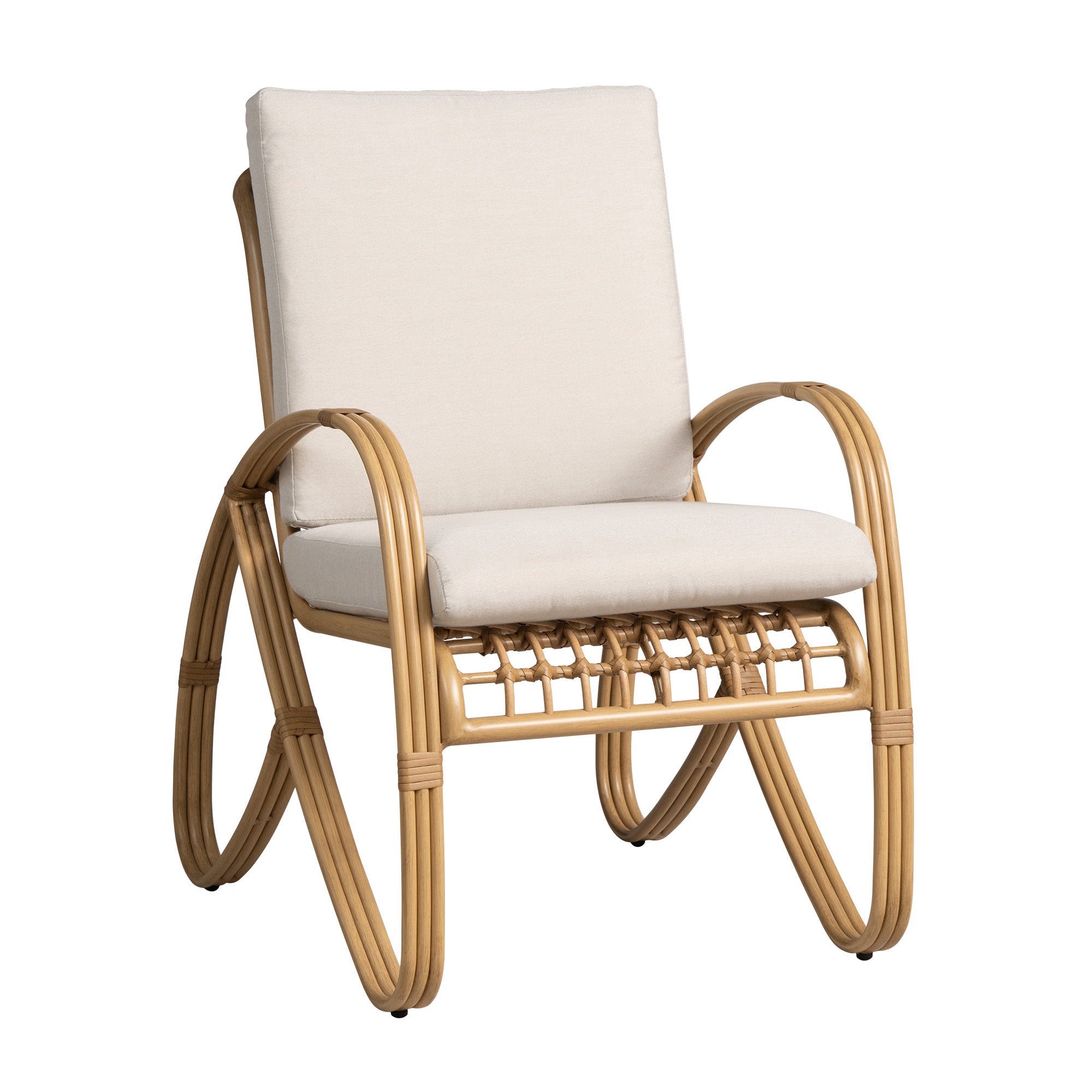 Lloyd Flanders Riviera Aluminum Outdoor Dining Armchair