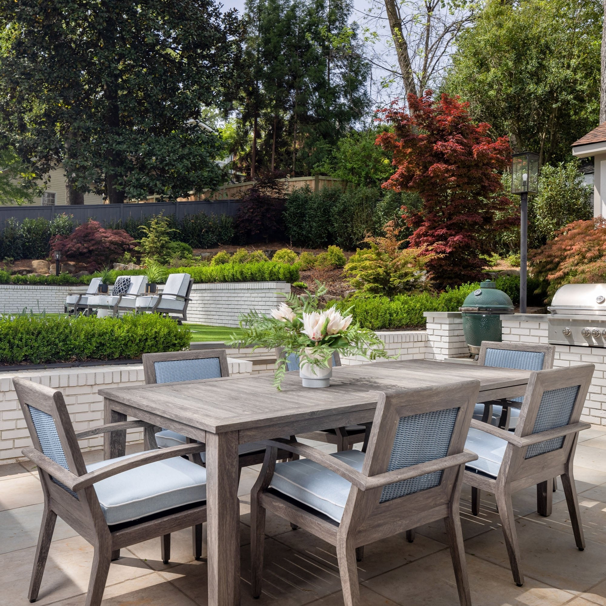 Lloyd Flanders Frontier Wicker Outdoor Dining Armchair