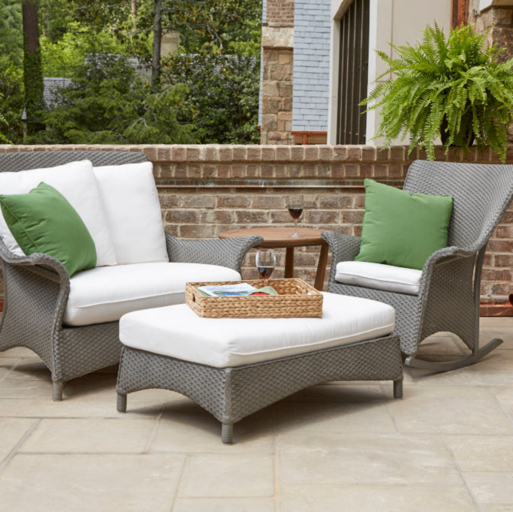 Lloyd Flanders Mandalay Wicker Outdoor Large Ottoman