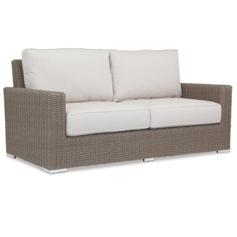 Sunset West Coronado Wicker Outdoor Loveseat With Cushions