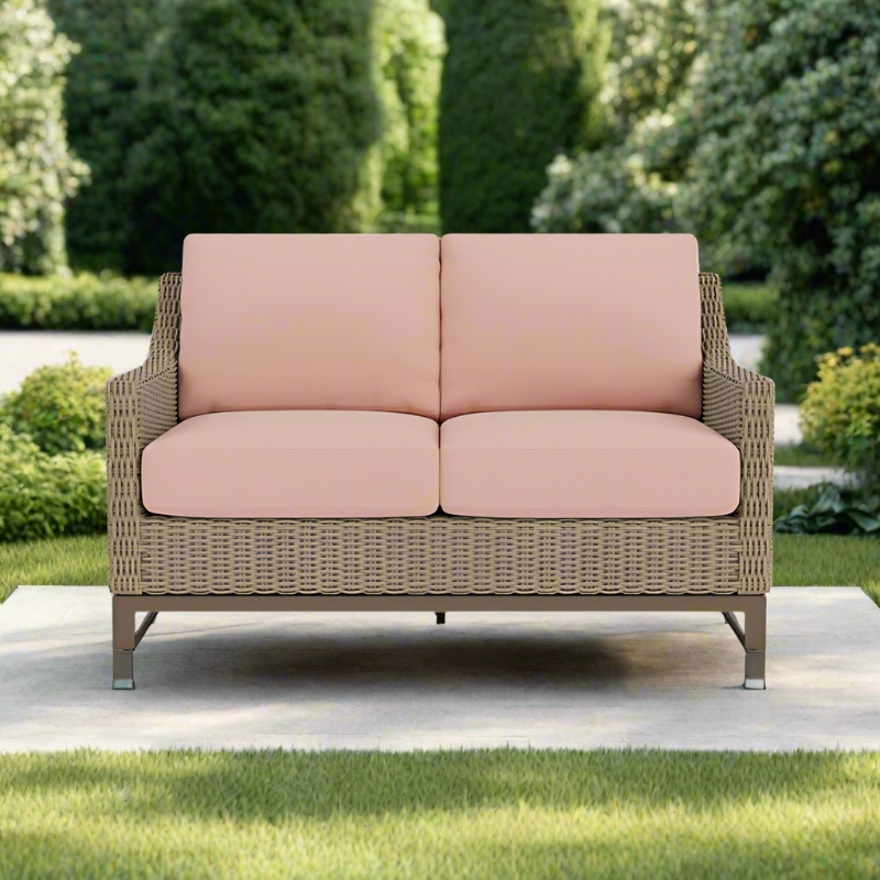 Lloyd Flanders Milan Woven Vinyl Outdoor Loveseat