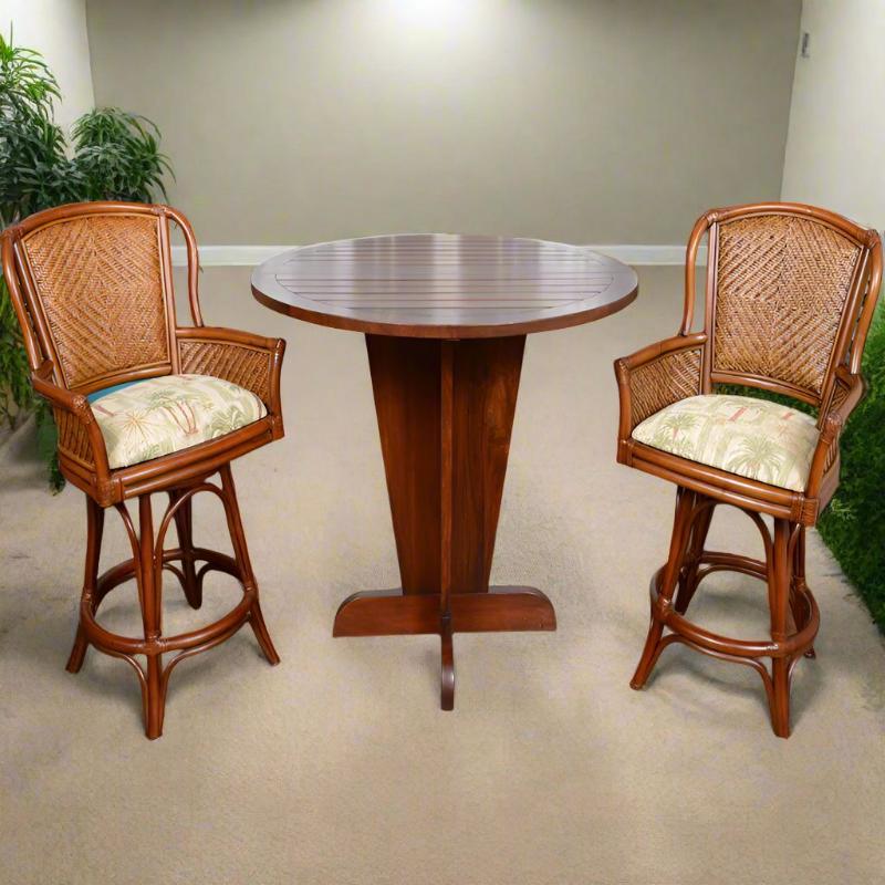 Alexander & Sheridan Serengeti Rattan Indoor 2-Person Counter Table Set