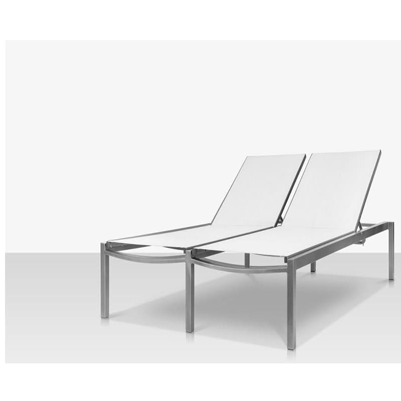 DecoScape Fusion Aluminum Sling Outdoor Double Armless Chaise