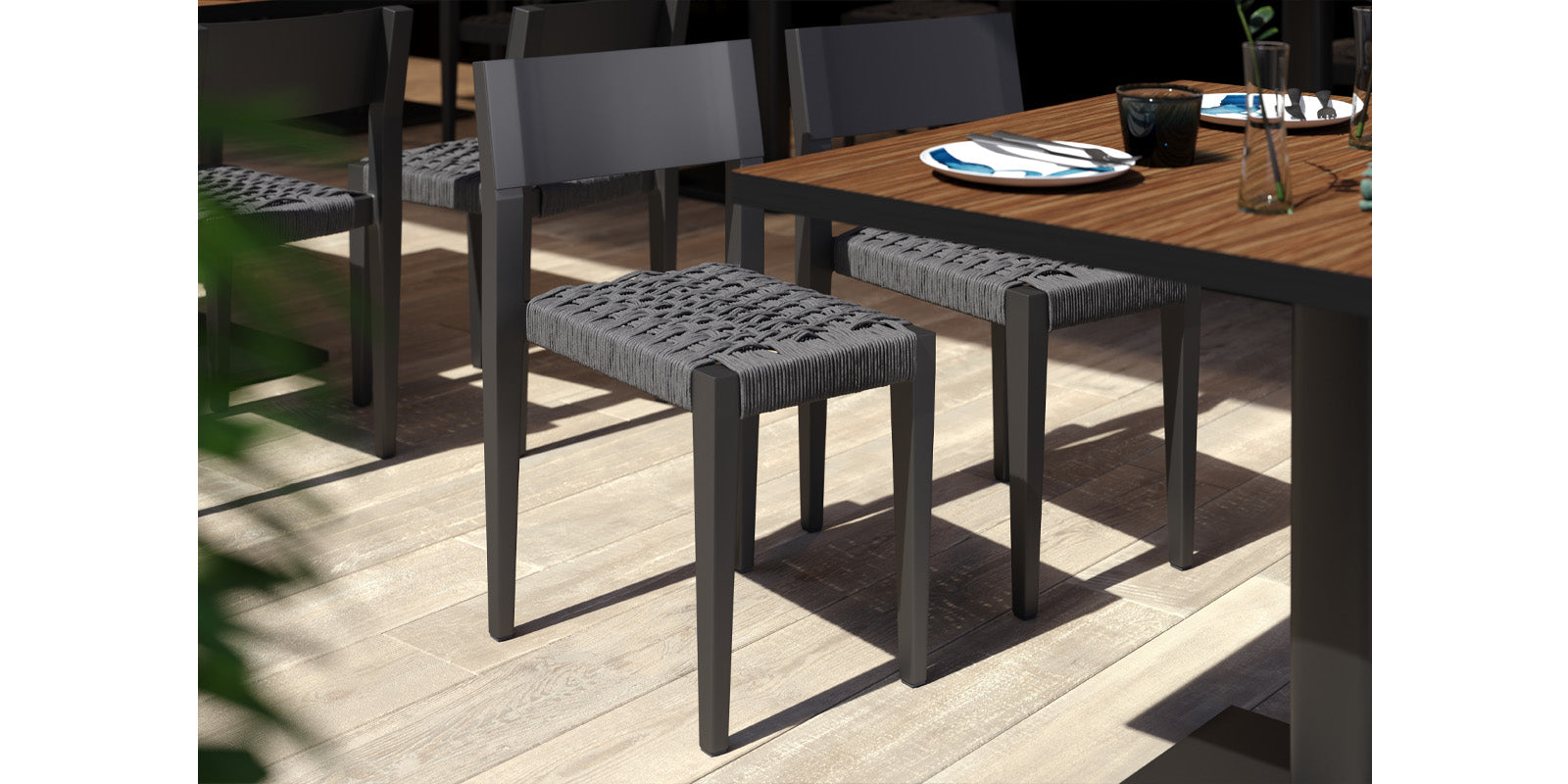 DecoScape Belmont Dining Side Rope Chair