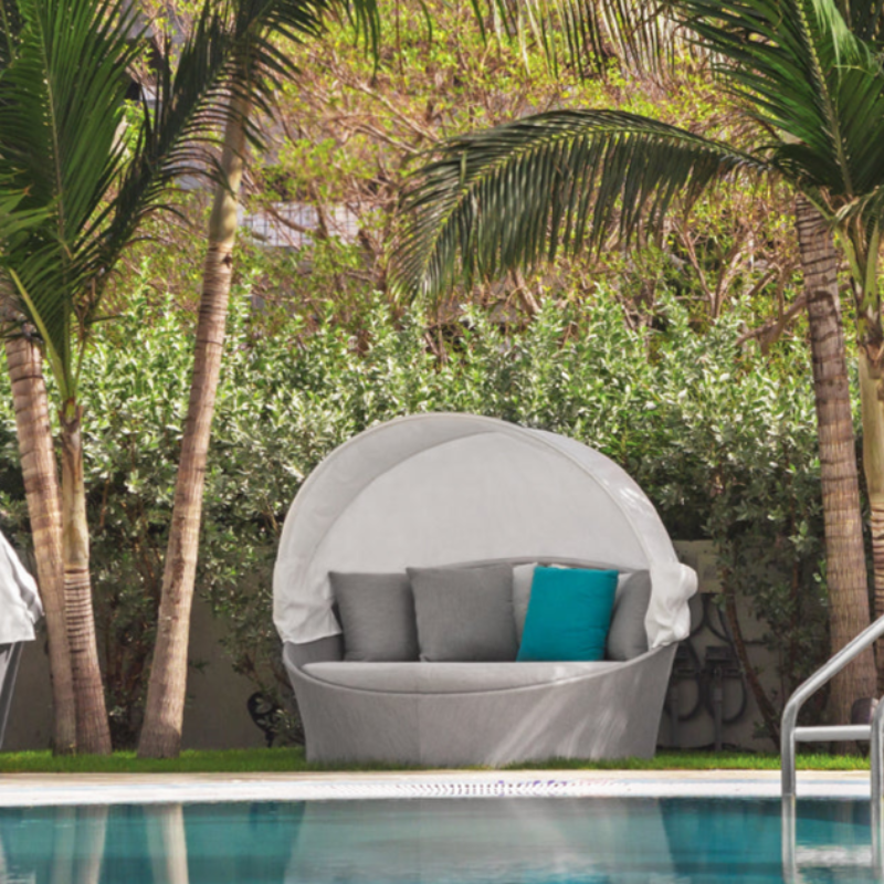 DecoScape Cosmo Powder Coated Aluminum Outdoor Daybed
