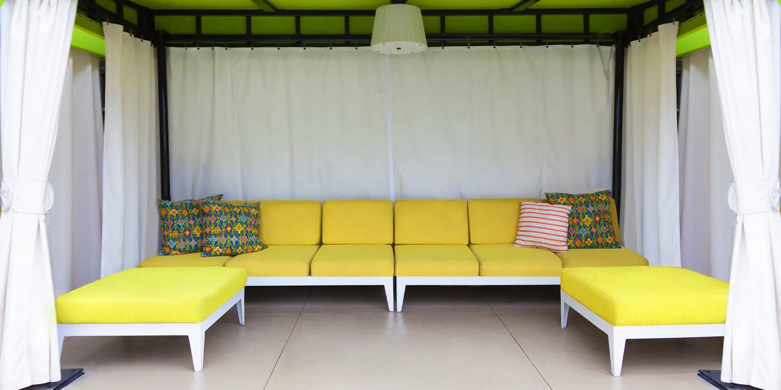DecoScape South Beach Aluminum Outdoor Ottoman
