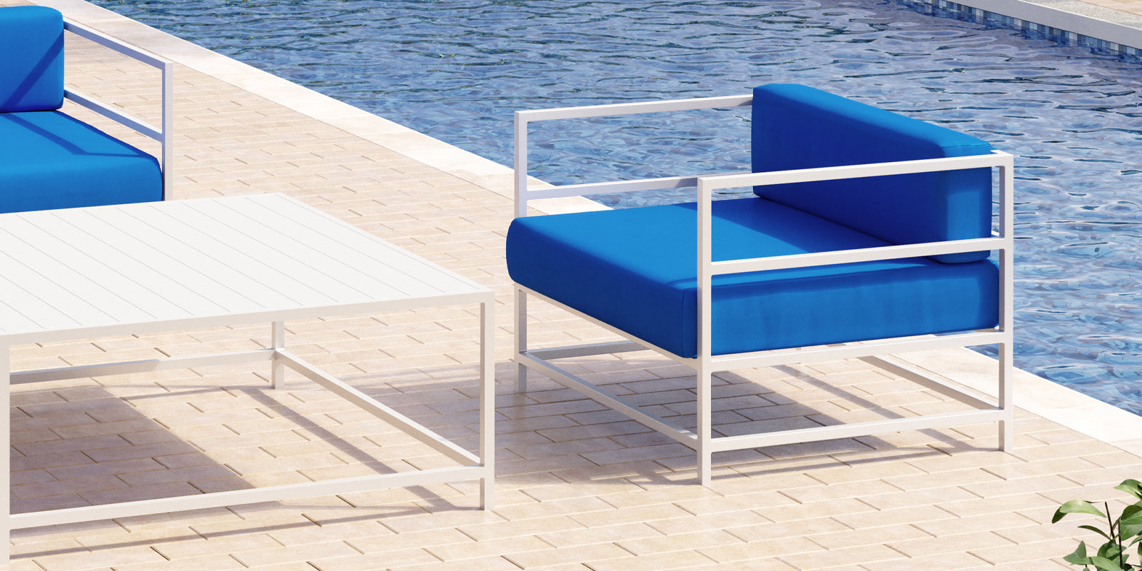 DecoScape Delano Aluminum Outdoor Club Chair