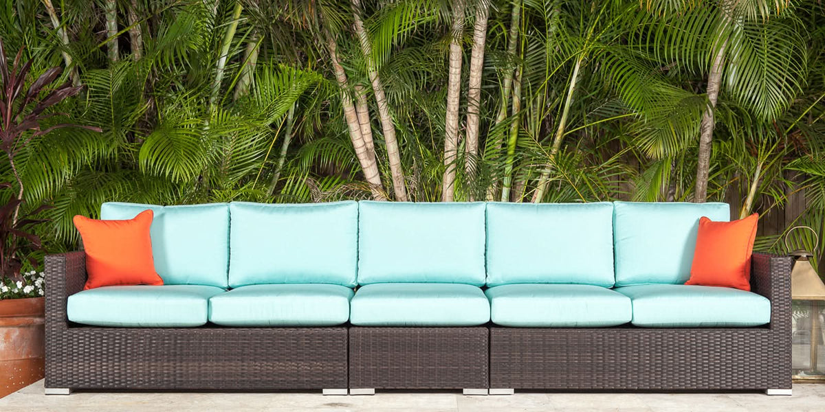 DecoScape Lucaya Wicker Outdoor Left Arm Loveseat