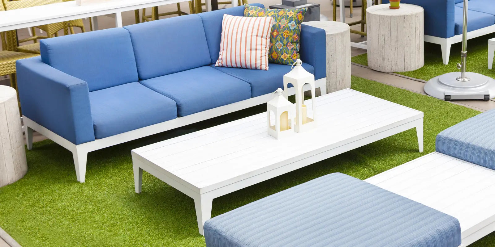 DecoScape South Beach Aluminum Outdoor Sofa