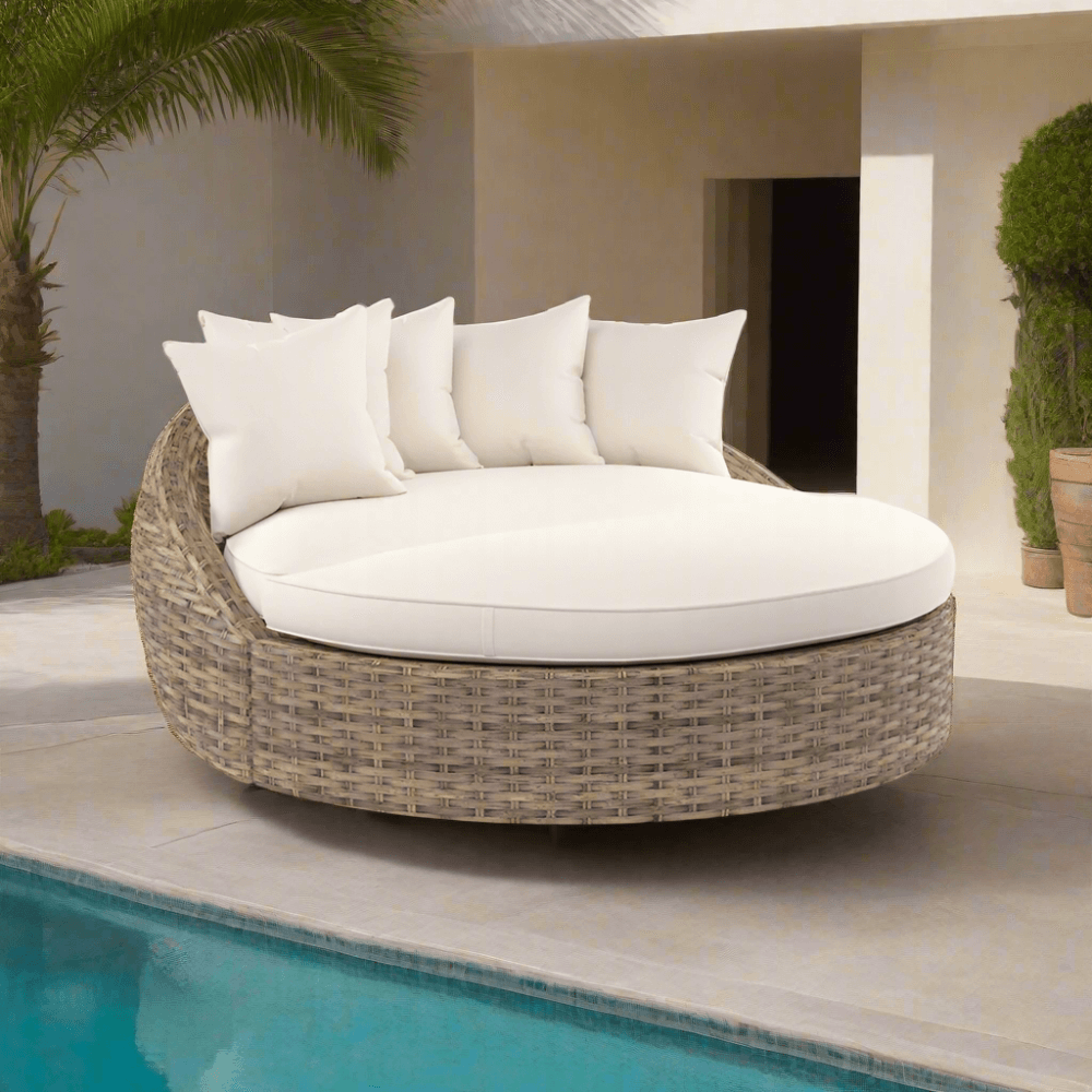 Sunset West Havana Outdoor Wicker Round Daybed