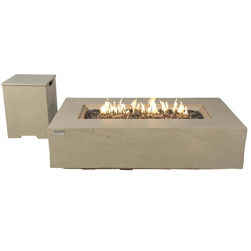 Elementi Plus Colorado Glass Fiber Reinforced Concrete Outdoor Fire Pit Table