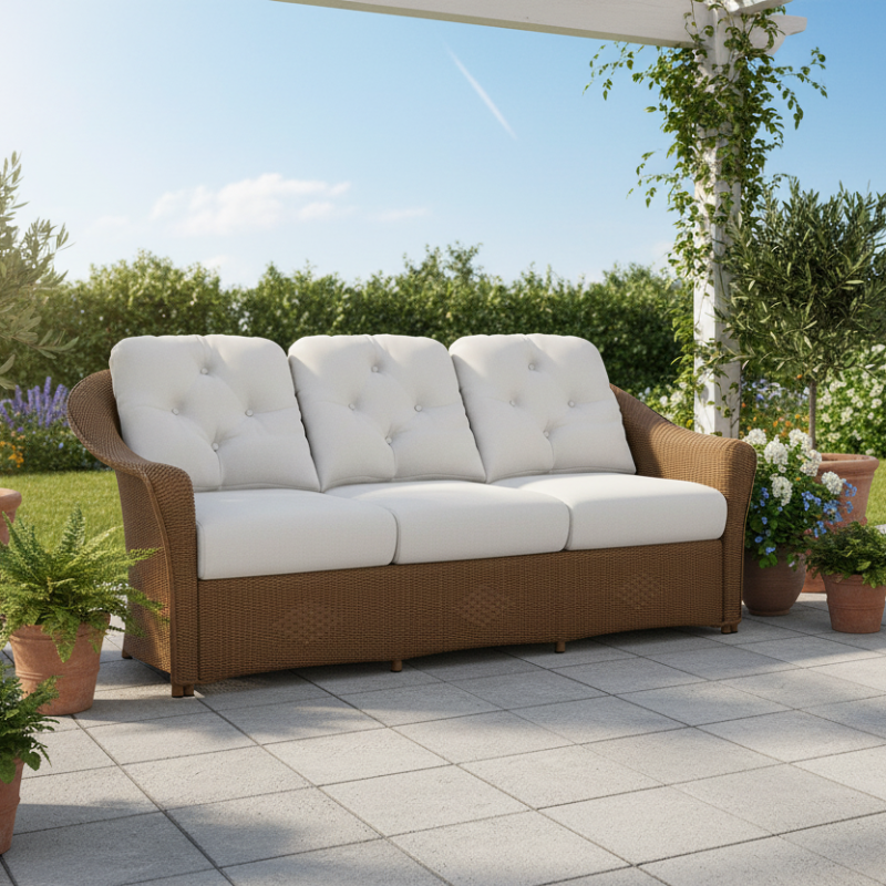 Lloyd Flanders Reflections Wicker Outdoor Sofa