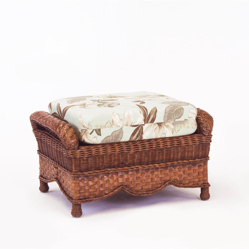 South Sea Rattan Autumn Morning Wicker Indoor Ottoman