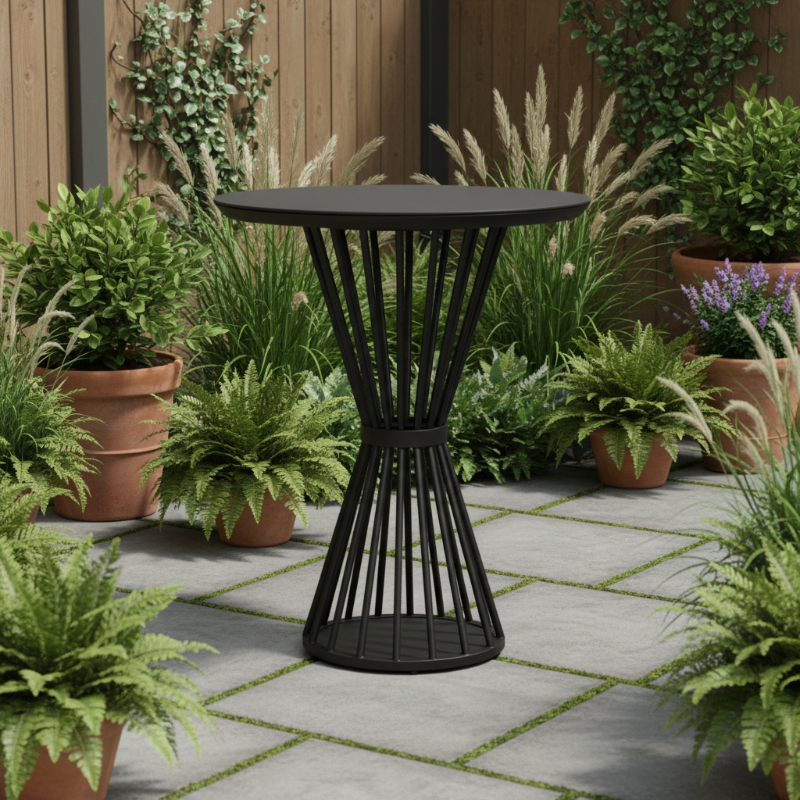 Lloyd Flanders Escape Aluminum Outdoor 36" Round Bar Table