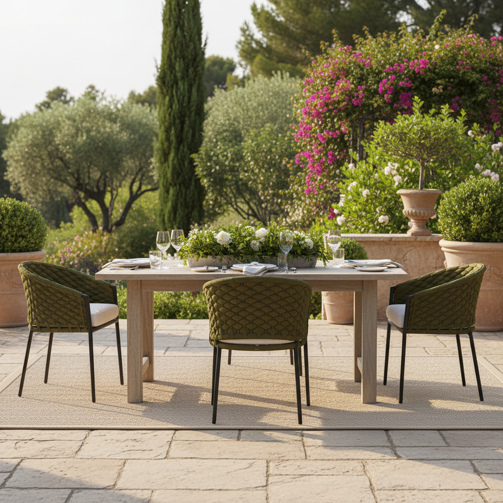 Lloyd Flanders Escape Aluminum Outdoor Dining Armchair