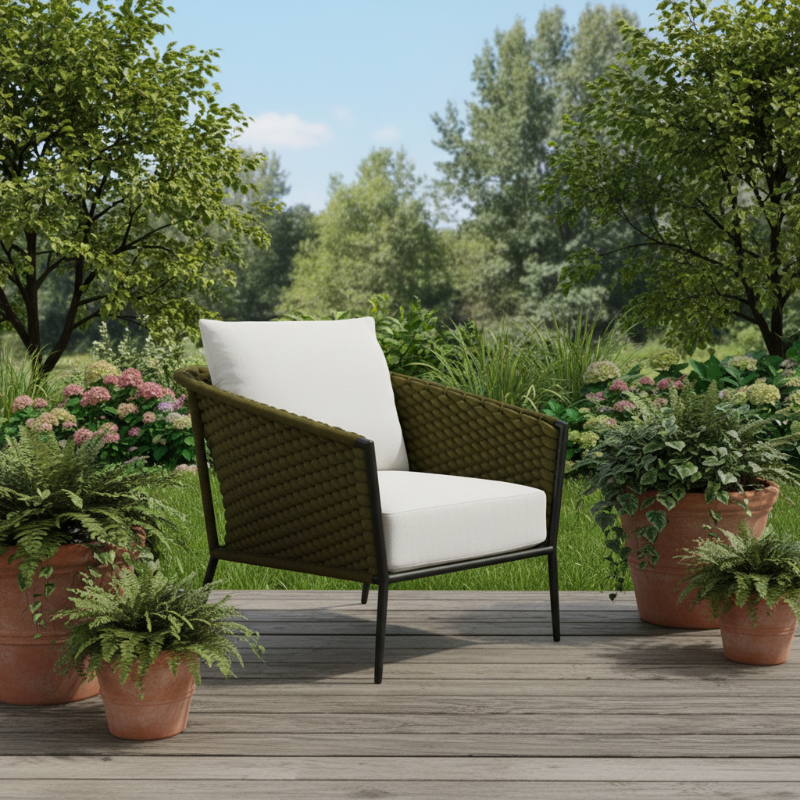 Lloyd Flanders Escape Aluminum Outdoor Lounge Chair