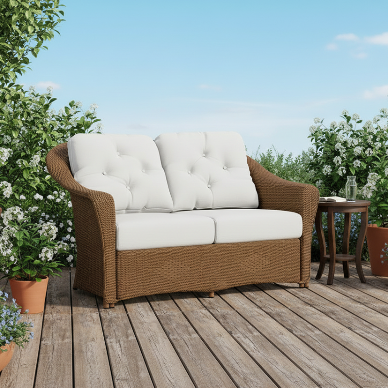 Lloyd Flanders Reflections Wicker Outdoor Loveseat