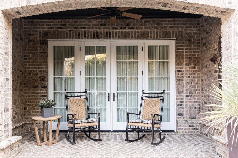 Lloyd Flanders Low Country Woven Vinyl Outdoor Porch Rocker