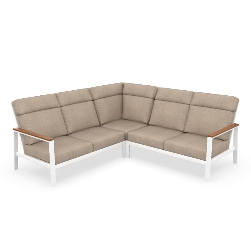 NorthCape International Ashford Aluminum Outdoor 5-Person Sectional Patio Set