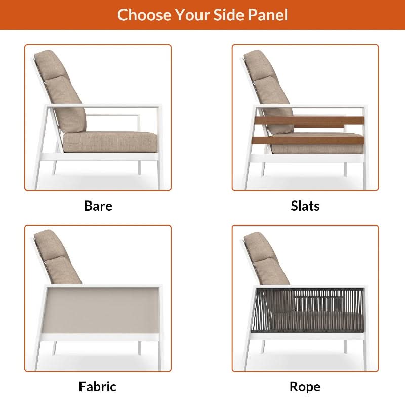 NorthCape International Ashford Aluminum Outdoor Lounge Chair