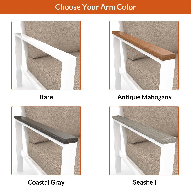 NorthCape International Ashford Aluminum Outdoor Loveseat