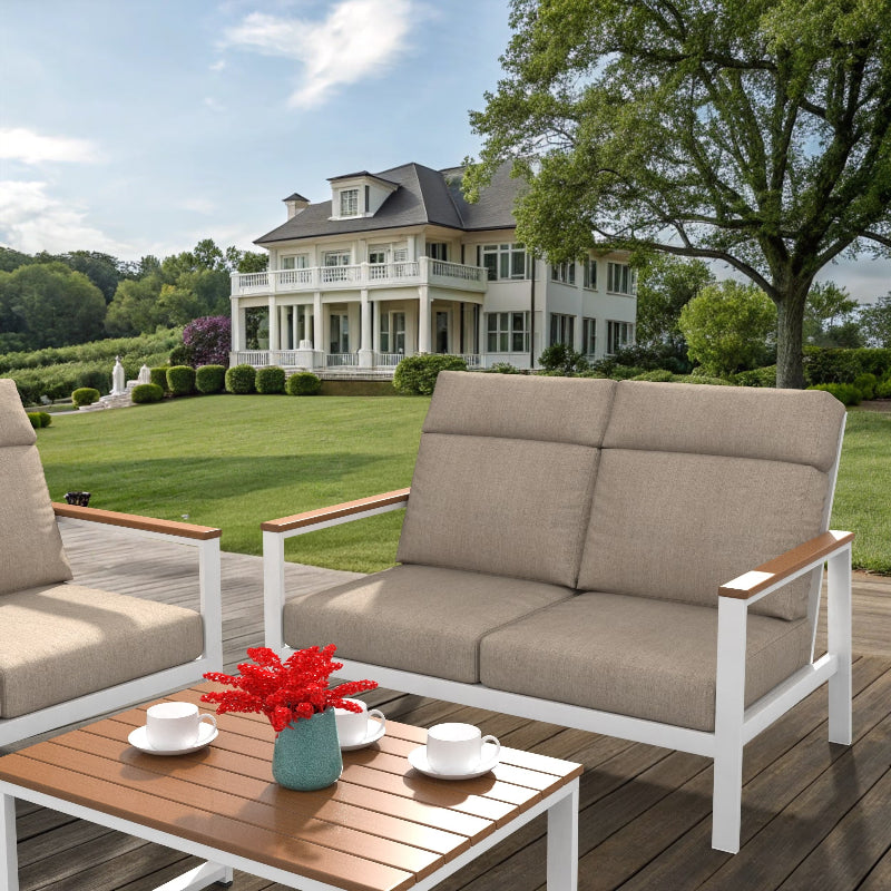 NorthCape International Ashford Aluminum Outdoor Loveseat