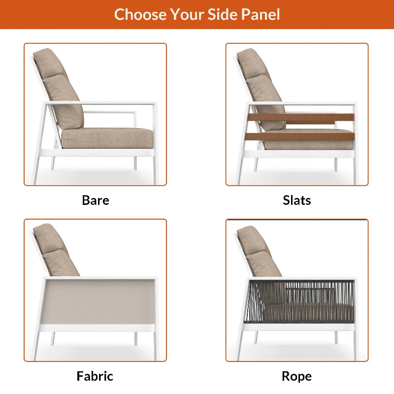 NorthCape International Ashford Aluminum Outdoor Loveseat