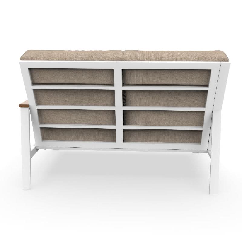 NorthCape International Ashford Aluminum Outdoor Sectional Left Arm Loveseat