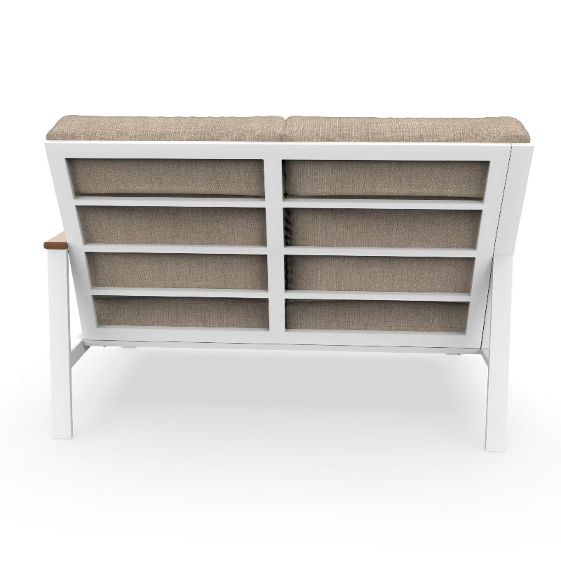 NorthCape International Ashford Aluminum Outdoor Sectional Left Arm Loveseat