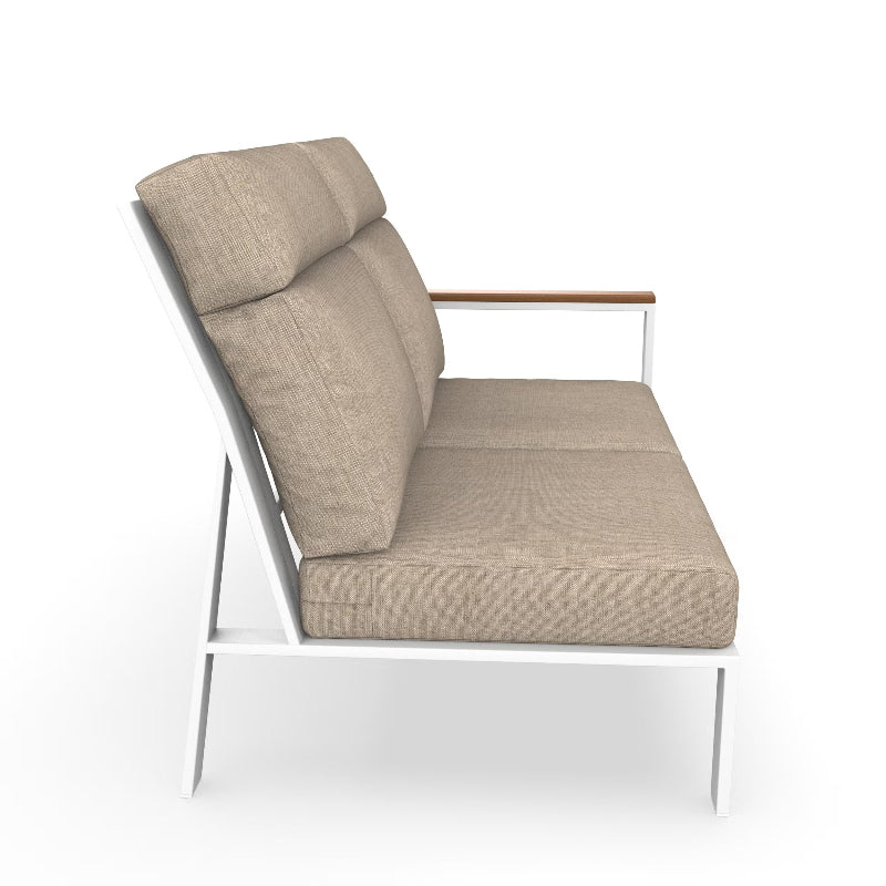 NorthCape International Ashford Aluminum Outdoor Sectional Left Arm Loveseat