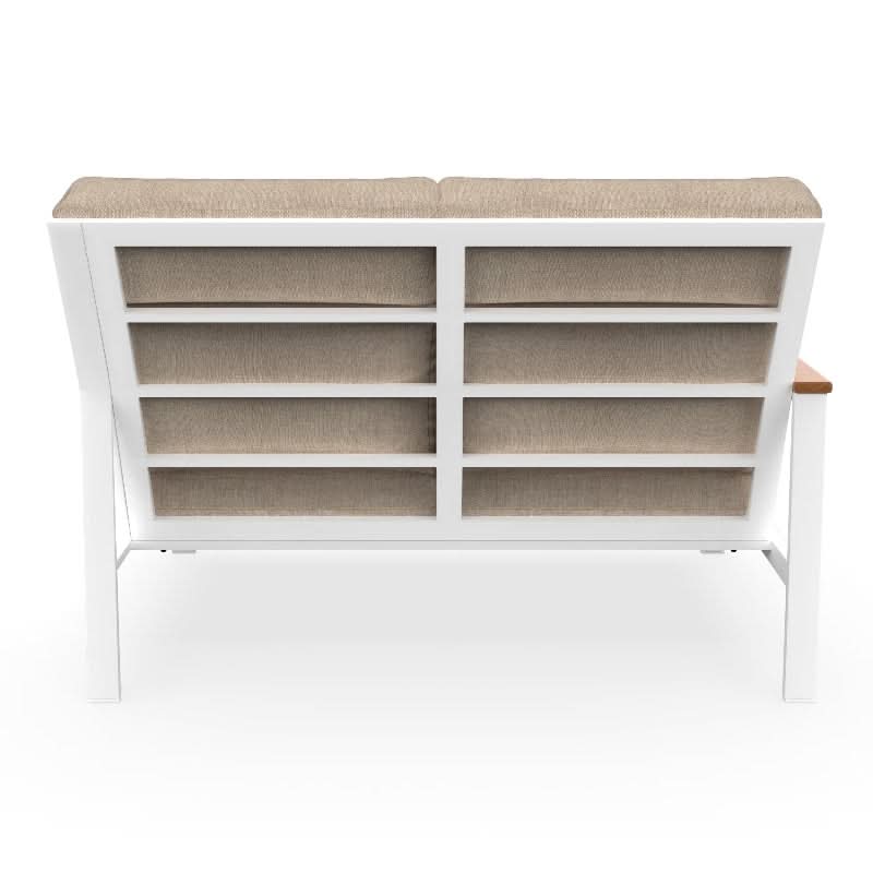 NorthCape International Ashford Aluminum Outdoor Sectional Right Arm Loveseat