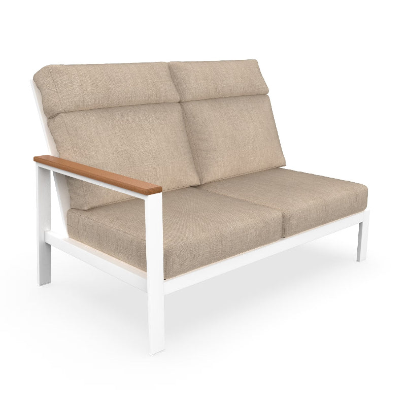 NorthCape International Ashford Aluminum Outdoor Sectional Right Arm Loveseat