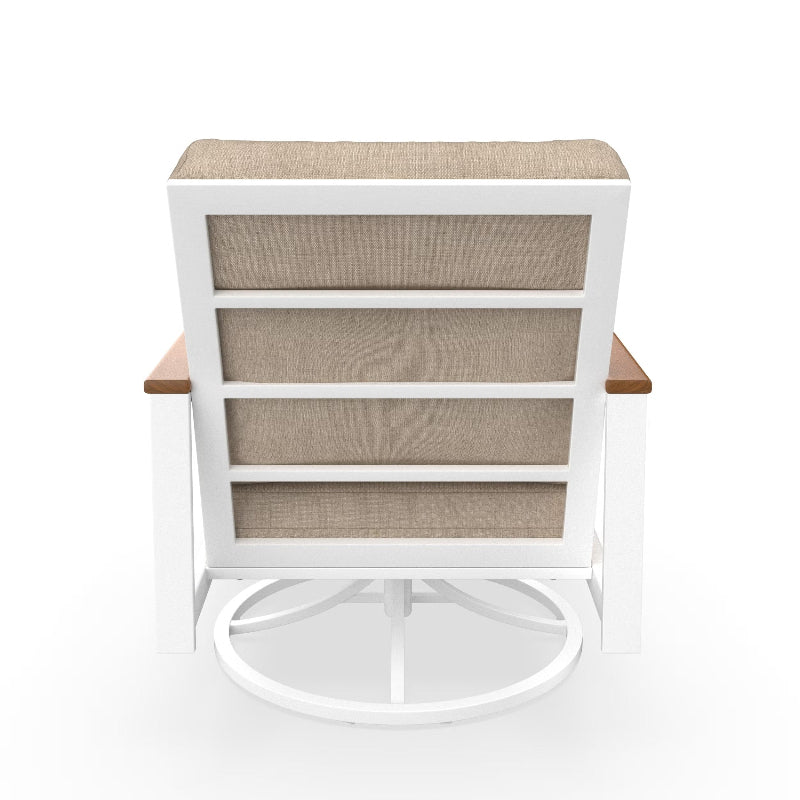 NorthCape International Ashford Aluminum Outdoor Swivel Rocking Chair
