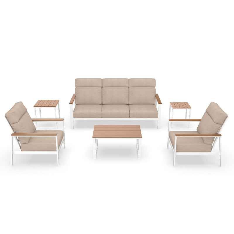 NorthCape International Ashford Aluminum Outdoor 5-Person Seating Patio Set