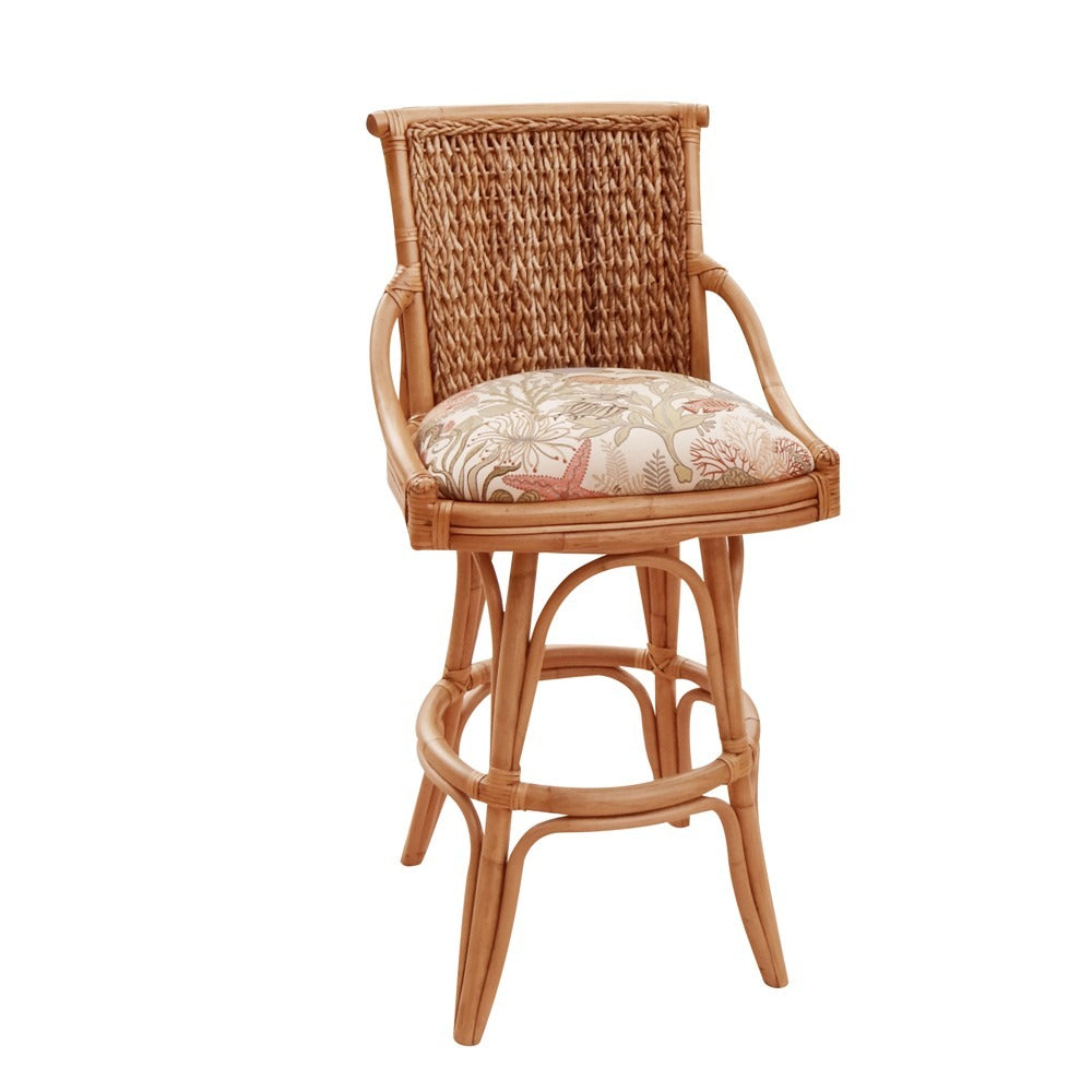 Alexander & Sheridan Balboa 30" Rattan Indoor Bar Stool