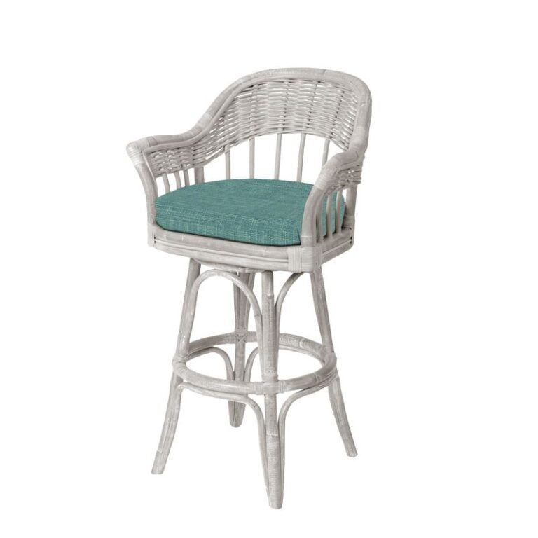 Alexander & Sheridan Bridgeport Rattan Indoor 30" Bar Stool