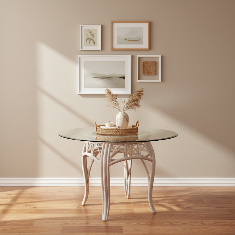 Alexander & Sheridan Cuba Rattan Indoor Dining Table