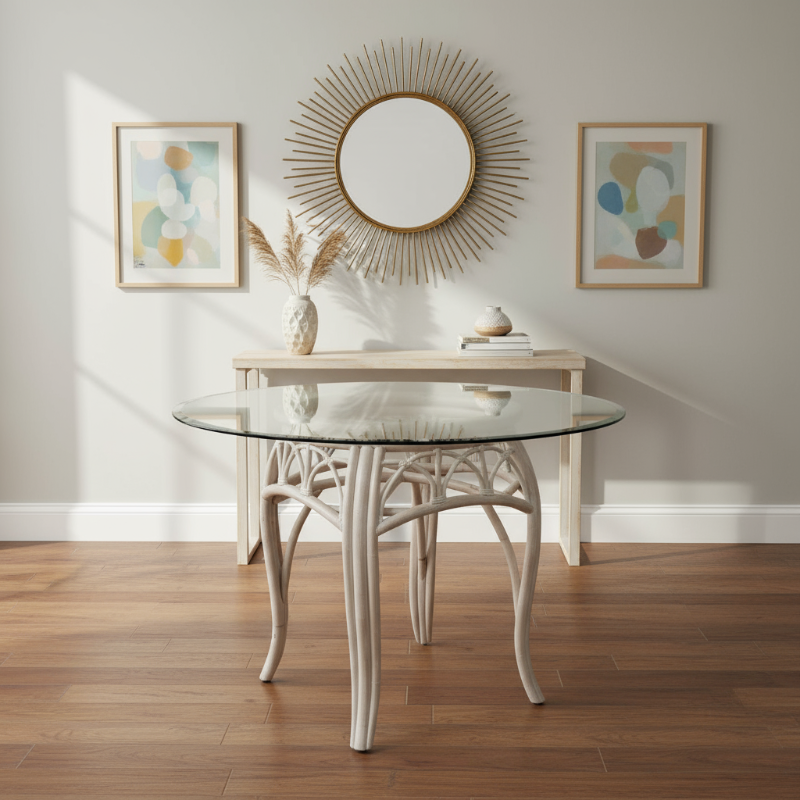 Alexander & Sheridan Cuba Rattan Indoor Dining Table