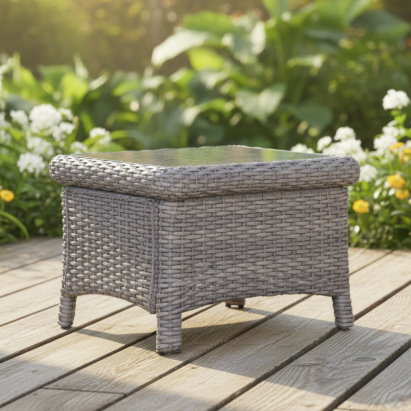 South Sea Rattan Saint Tropez Wicker Outdoor End Table