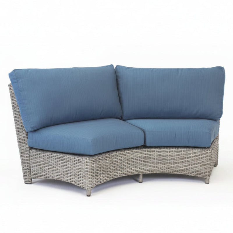 South Sea Rattan Saint Tropez Wicker Outdoor Curved Sectional