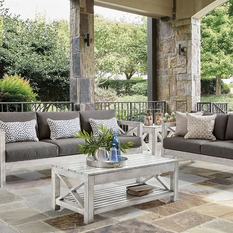 South Sea Rattan Farlowe Aluminum Outdoor Coffee Table