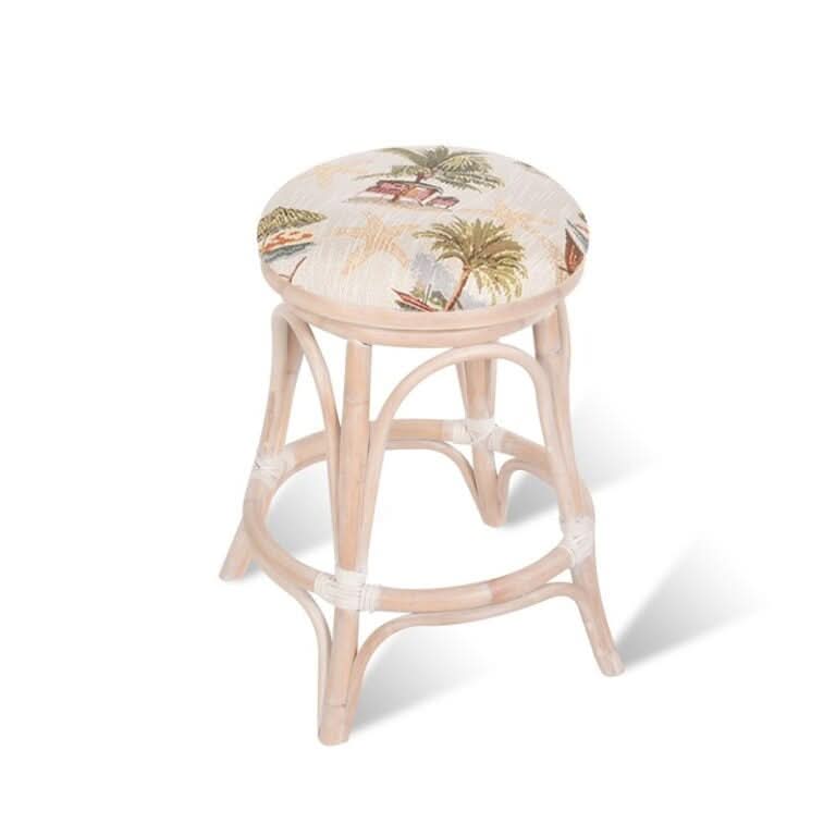 Alexander & Sheridan Universal Rattan Indoor 24" Backless Bar Stool