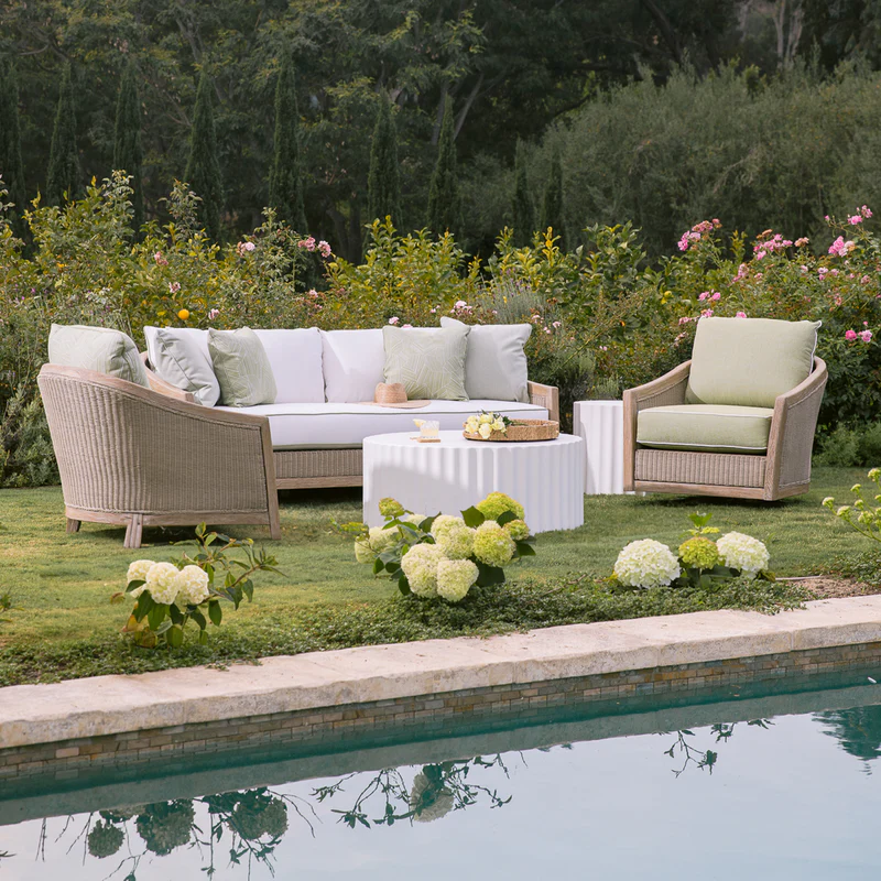 Sunset West Cambria Teak Outdoor Sofa
